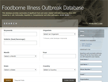 Tablet Screenshot of outbreakdatabase.com